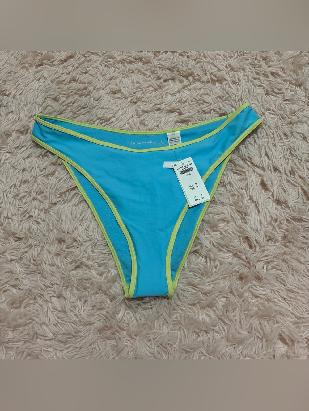 New with tags Abercrombie and fitch bikini bottoms size large